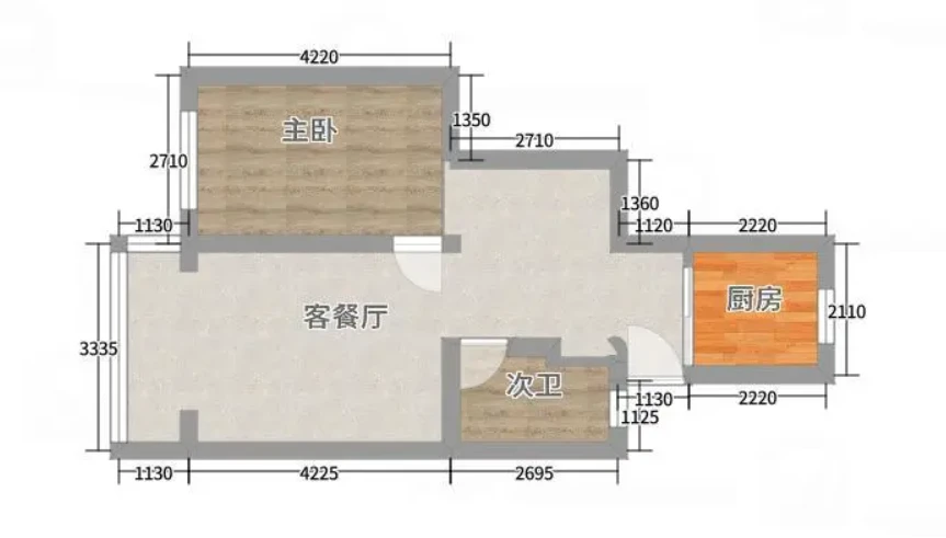 44㎡的独居式素色居，空间划分超合理！