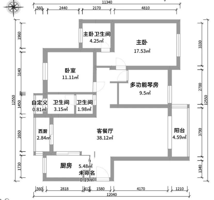 102㎡下的现代简约，预设出灵动音乐空间！